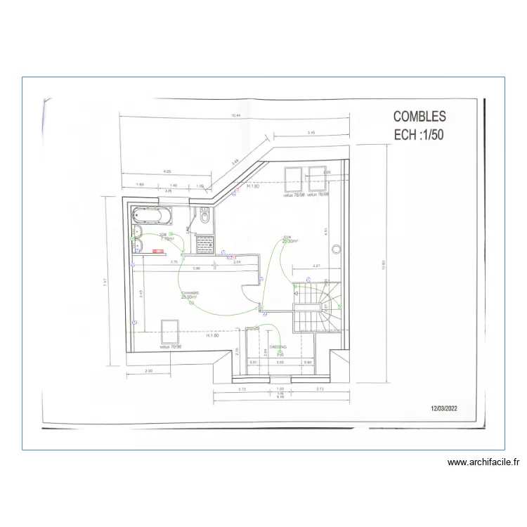 Escourou Combles. Plan de Escourou Combles. Plan de