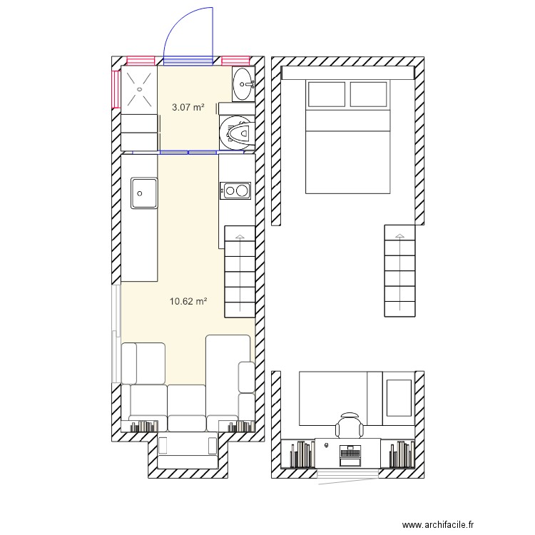tiny house 3. Plan de 0 pièce et 0 m2