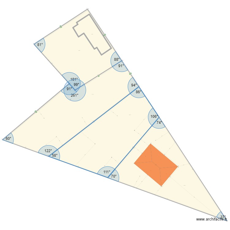 cadastre chessa 6 projet locatif 1. Plan de 5 pièces et 2773 m2