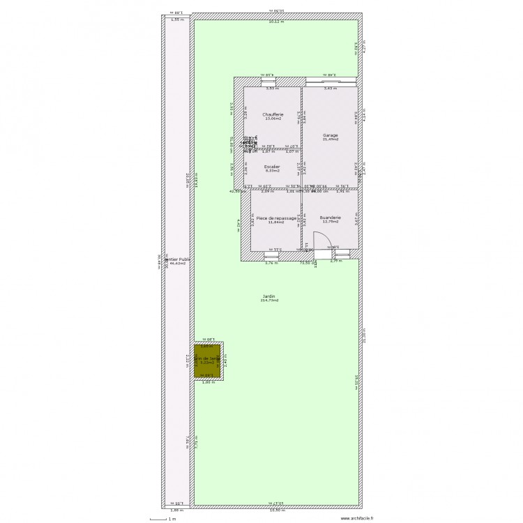 Terrain/Jardin. Plan de 0 pièce et 0 m2