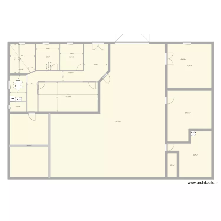 Bureau Haute borne 5. Plan de 