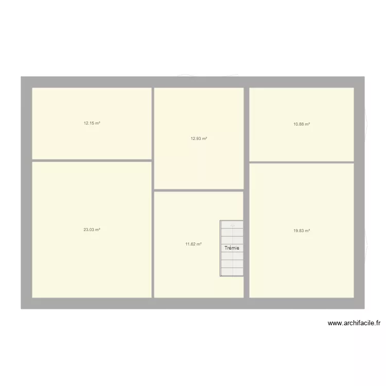 FOURS A CHAUX T3  COMBLES. Plan de 