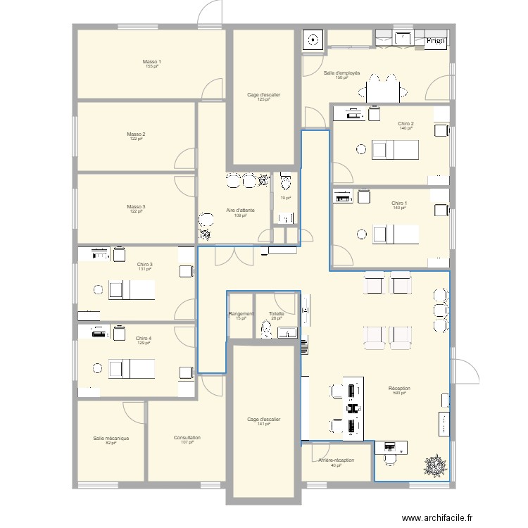 Clinique Maison Myre porte côté 2. Plan de 0 pièce et 0 m2