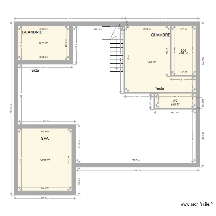 NIVEAU 1 BIS. Plan de 0 pièce et 0 m2