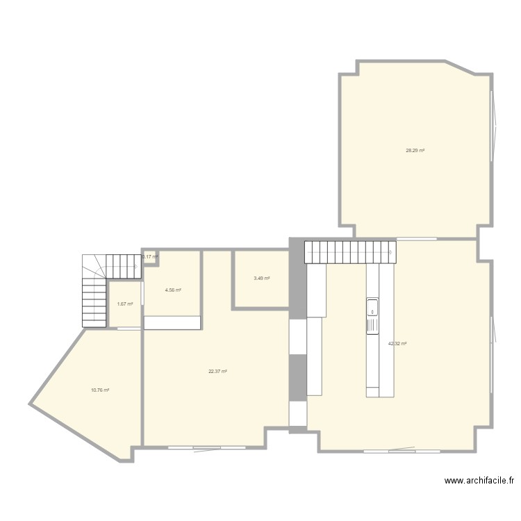 Cabanon. Plan de 0 pièce et 0 m2