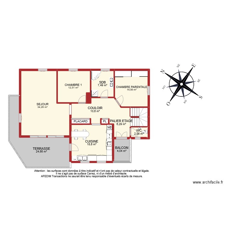 BI 9136 ETAGE 1. Plan de 0 pièce et 0 m2