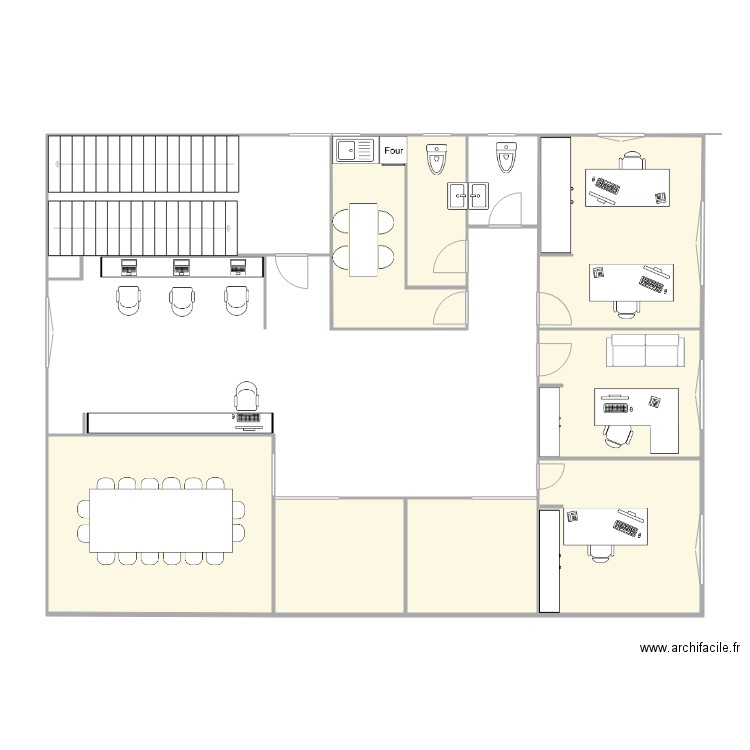 bureau. Plan de 0 pièce et 0 m2