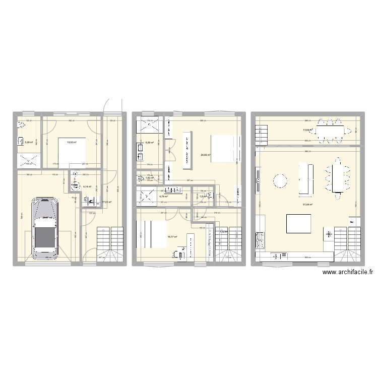 Montreuil - BOOA 6. Plan de 14 pièces et 190 m2