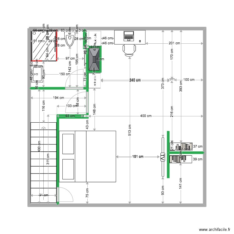 belgorod town house grenier v 1. Plan de 2 pièces et 5 m2