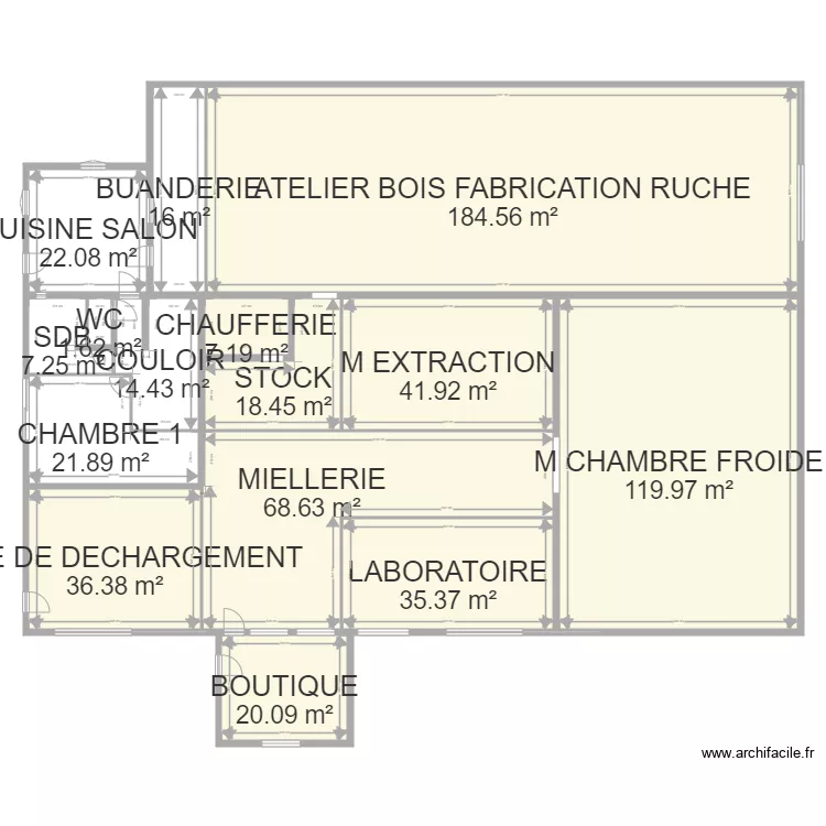 PLAN MODIFIE MIELLERIE 2021. Plan de 