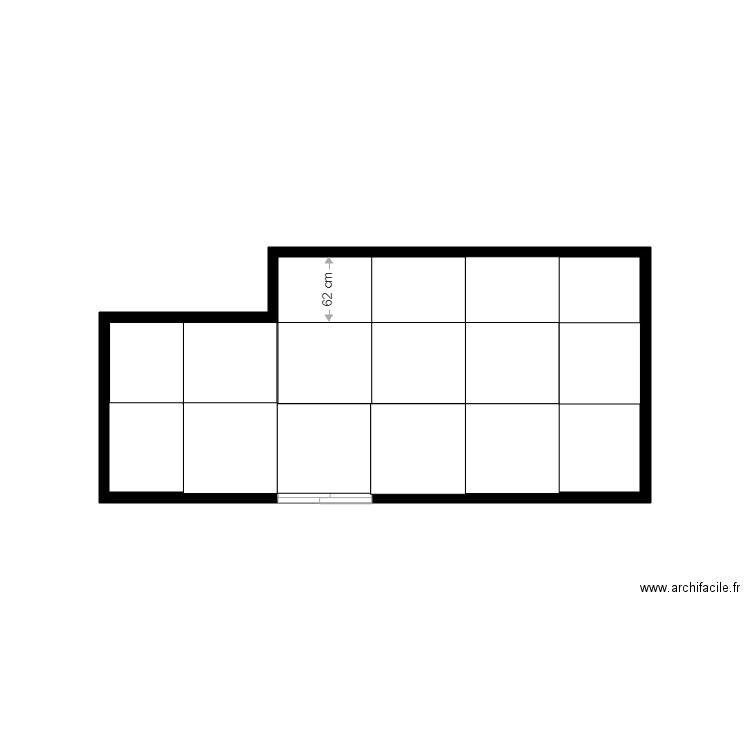 calepinage carrelage cuisine version 3. Plan de 0 pièce et 0 m2