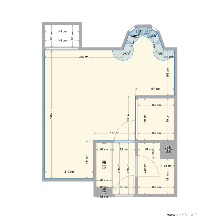 YAZDI VAUGELAS. Plan de 8 pièces et 34 m2