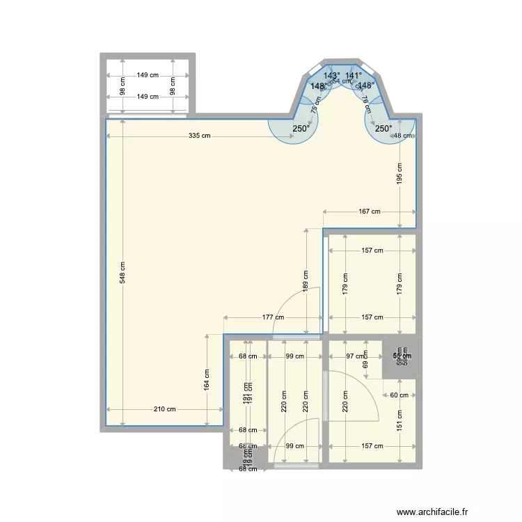 YAZDI VAUGELAS. Plan de 