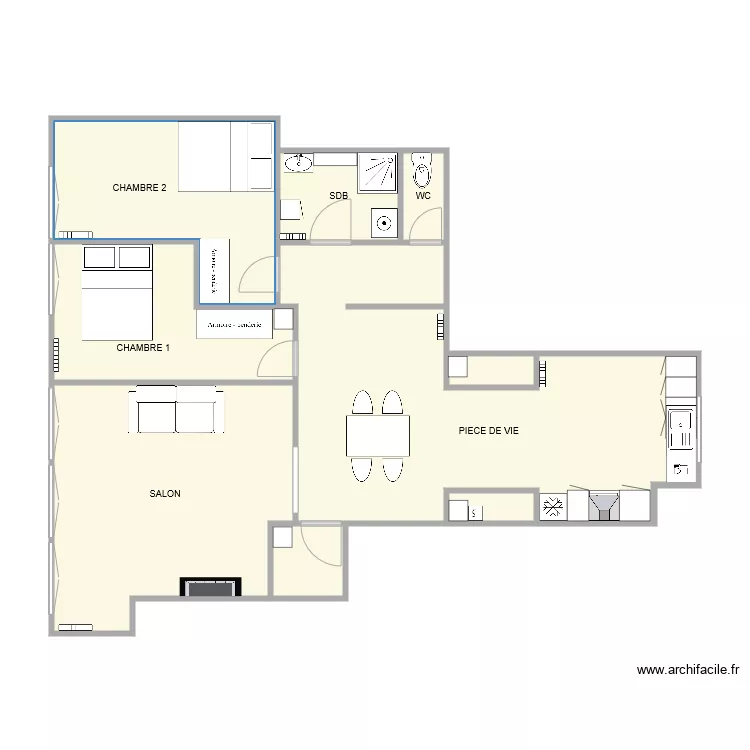 MATHILDE LECHEVALIER. Plan de 