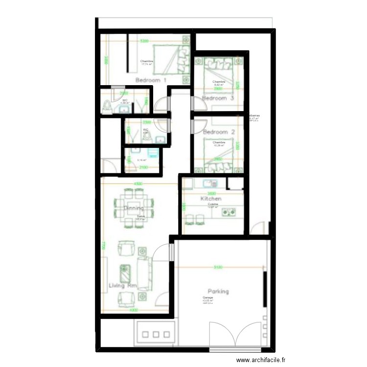 Plan Gaith. Plan de 0 pièce et 0 m2