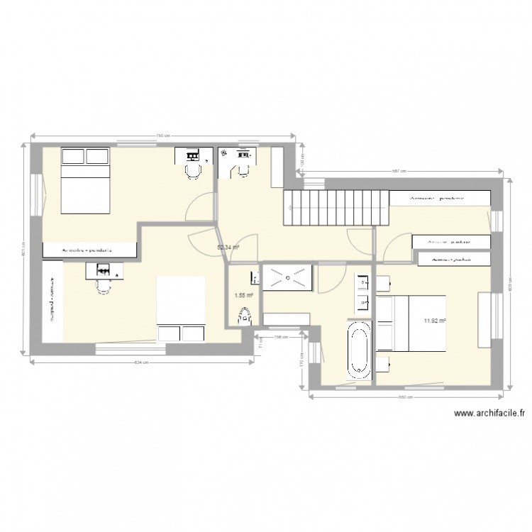 trégastel étage. Plan de 0 pièce et 0 m2