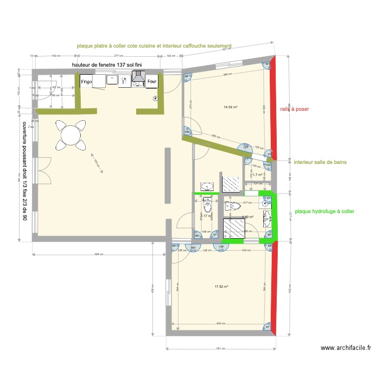 CAFOUTCHE  30 nov pour Joao. Plan de 0 pièce et 0 m2