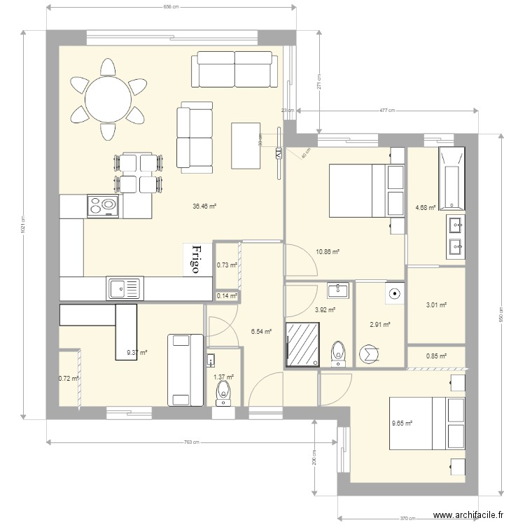 PLAIN PIED IGC. Plan de 0 pièce et 0 m2