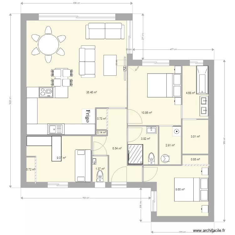 PLAIN PIED IGC. Plan de 