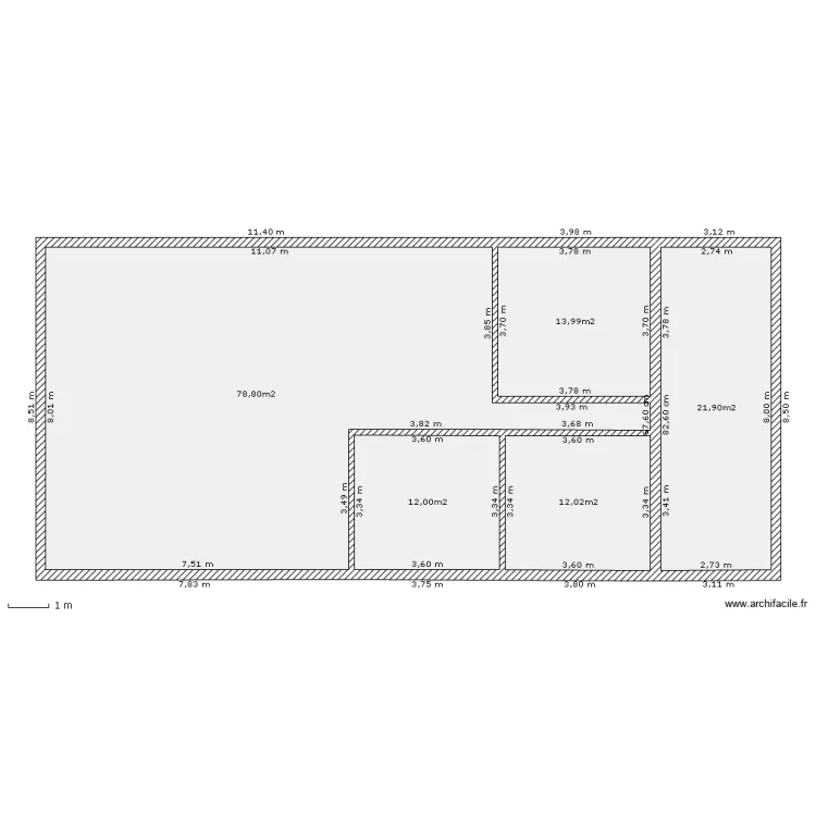 Maison3. Plan de 