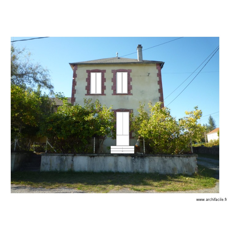 facade pignon. Plan de 0 pièce et 0 m2