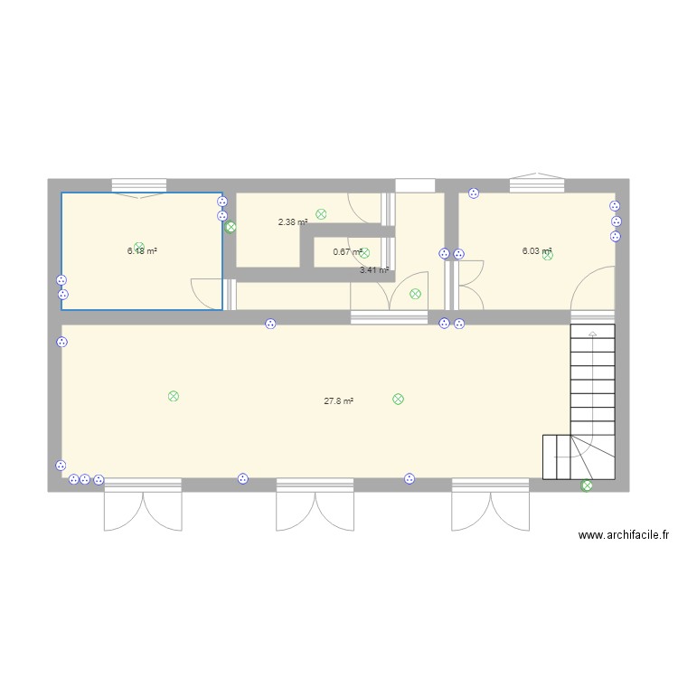 rdc . Plan de 0 pièce et 0 m2