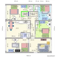 Projet coloc 3 Pl. de la Libert&eacute; Saint-Brieuc, Bretagne_Projet&eacute;_v1