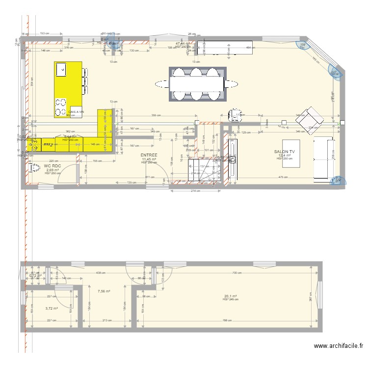 PLAN MAISON BALBRONN PROJETE 14. Plan de 0 pièce et 0 m2