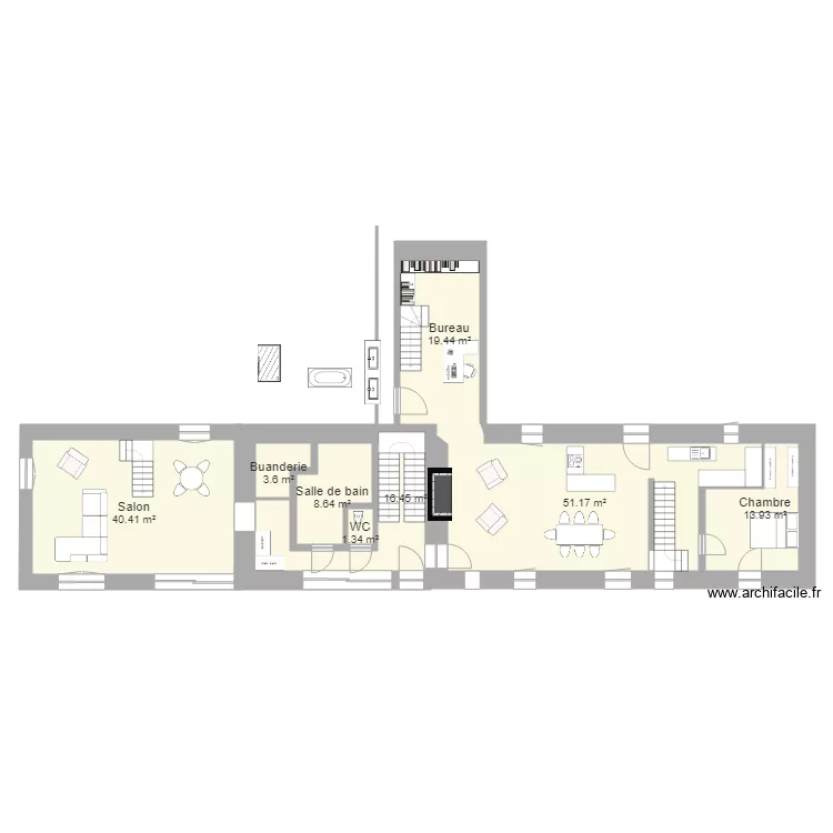 maison. Plan de 