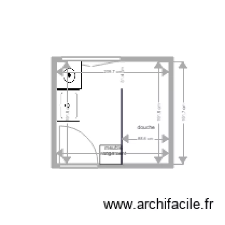 sdb rdc 3. Plan de sdb rdc 3. Plan de