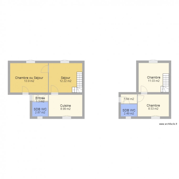 Trois frééres. Plan de 0 pièce et 0 m2