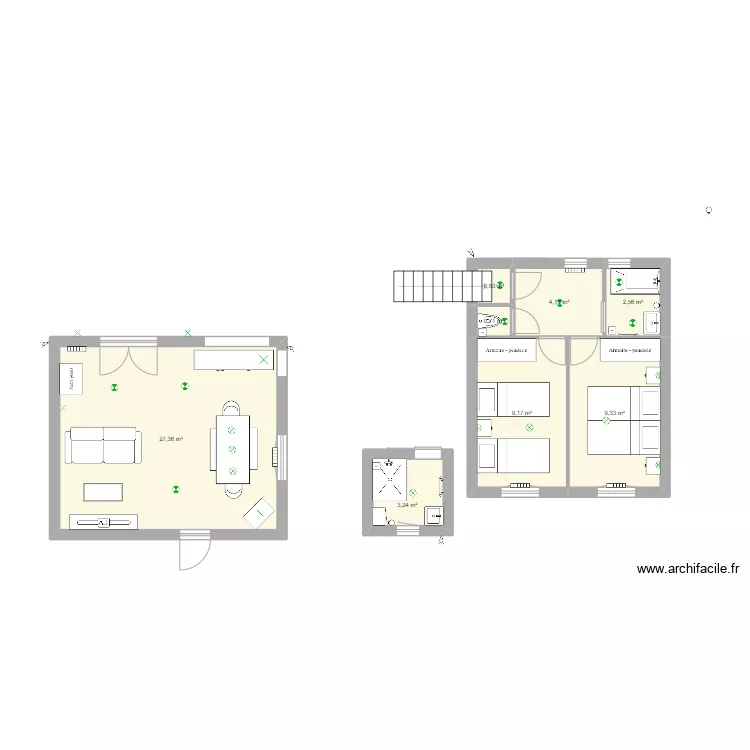 salle. Plan de 