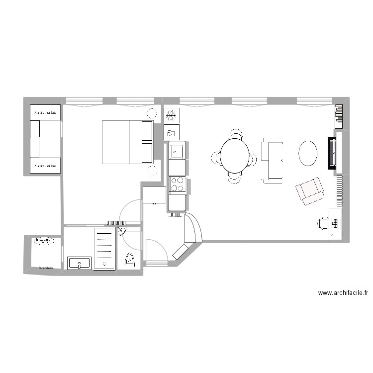 14Beaune_plan elec bis 2. Plan de 8 pièces et 59 m2