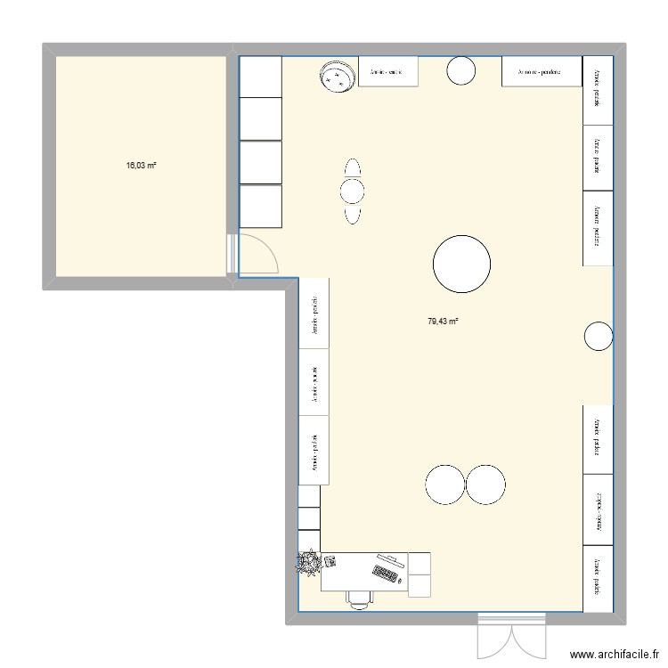 Magasin Aimé . Plan de 0 pièce et 0 m2