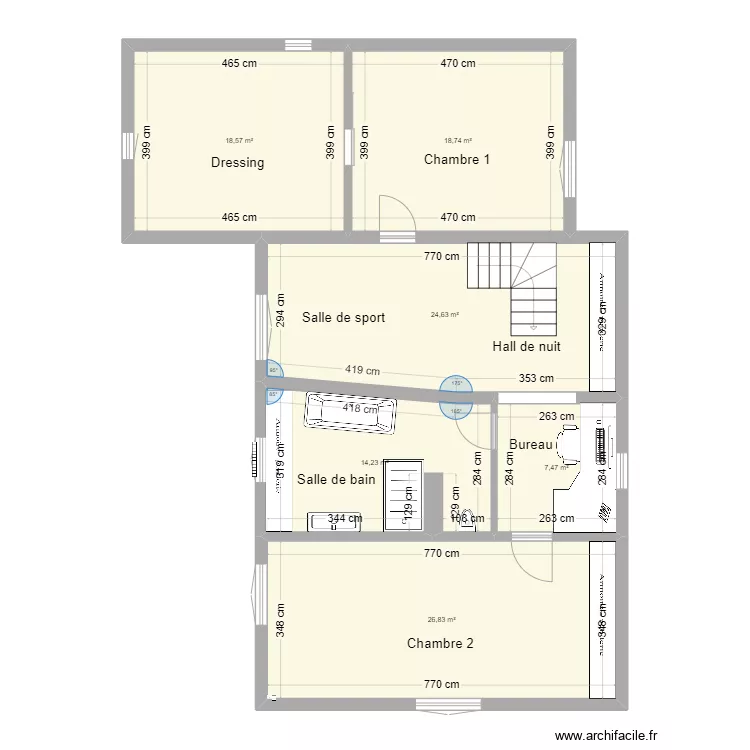 Montigny Etage. Plan de 
