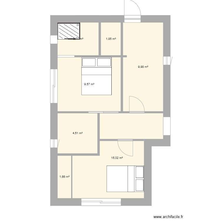 extension 3 SDB Nord. Plan de 0 pièce et 0 m2