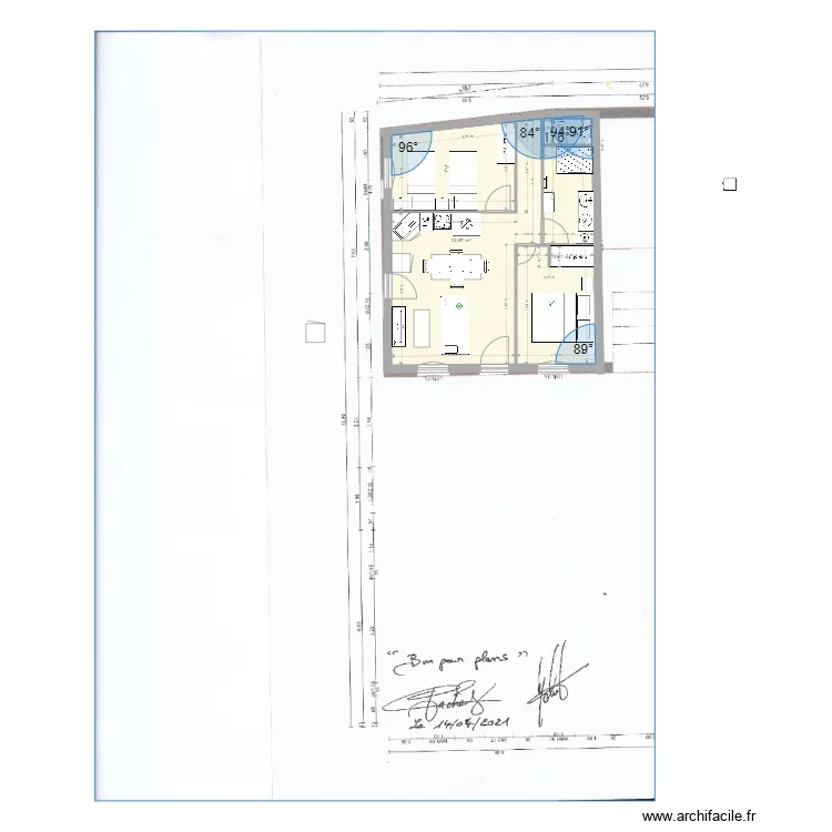 annexe maison. Plan de 