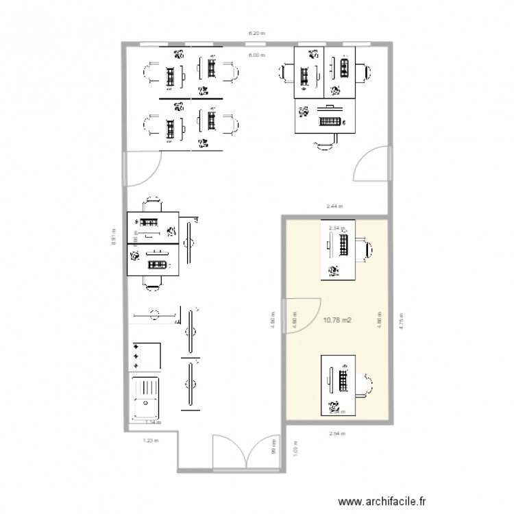 SMI L0502 Final. Plan de 1 pièce et 11 m2