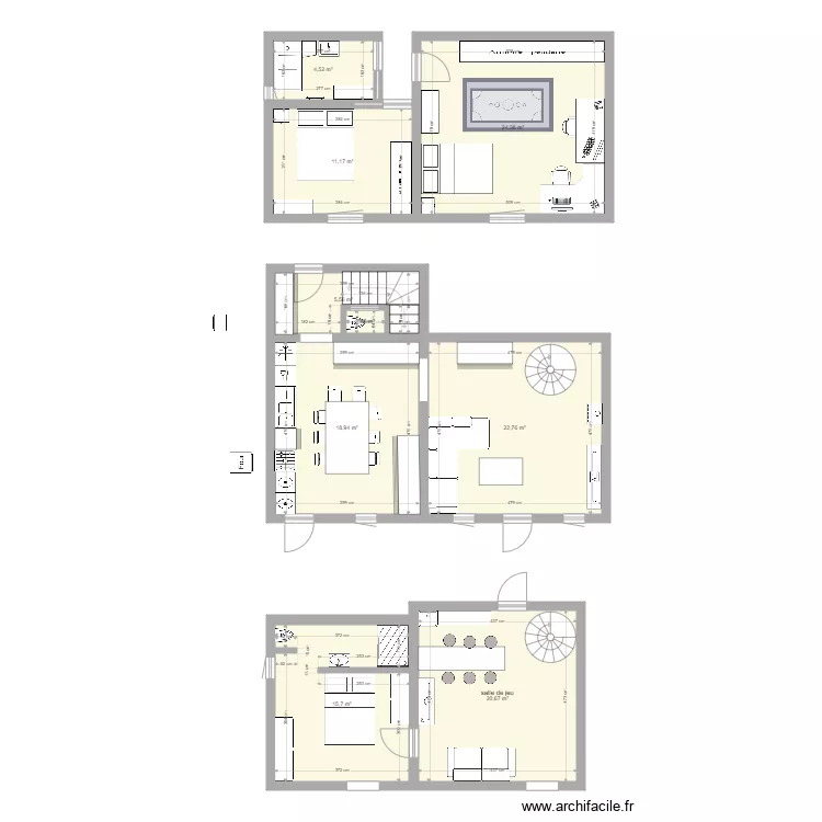 rochegude cb. Plan de 