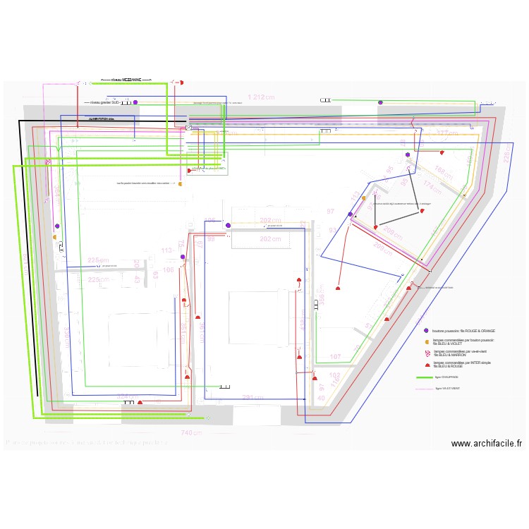 plan électricité etage. Plan de 0 pièce et 0 m2