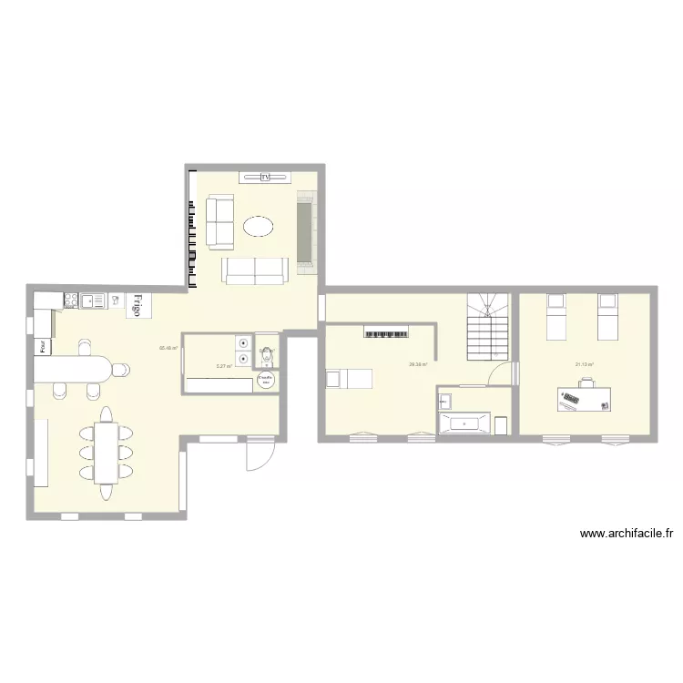 Maison Marina. Plan de 