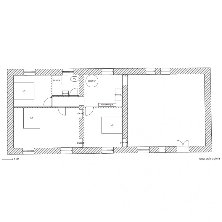 bretagne étage. Plan de 0 pièce et 0 m2