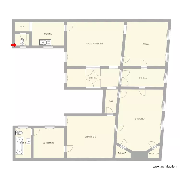 CLAPPIER 108 706 204. Plan de 