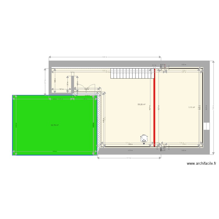 anais. Plan de 0 pièce et 0 m2