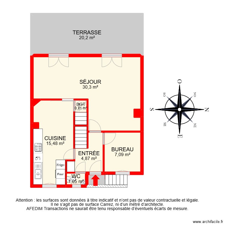 BI 29428. Plan de 28 pièces et 241 m2