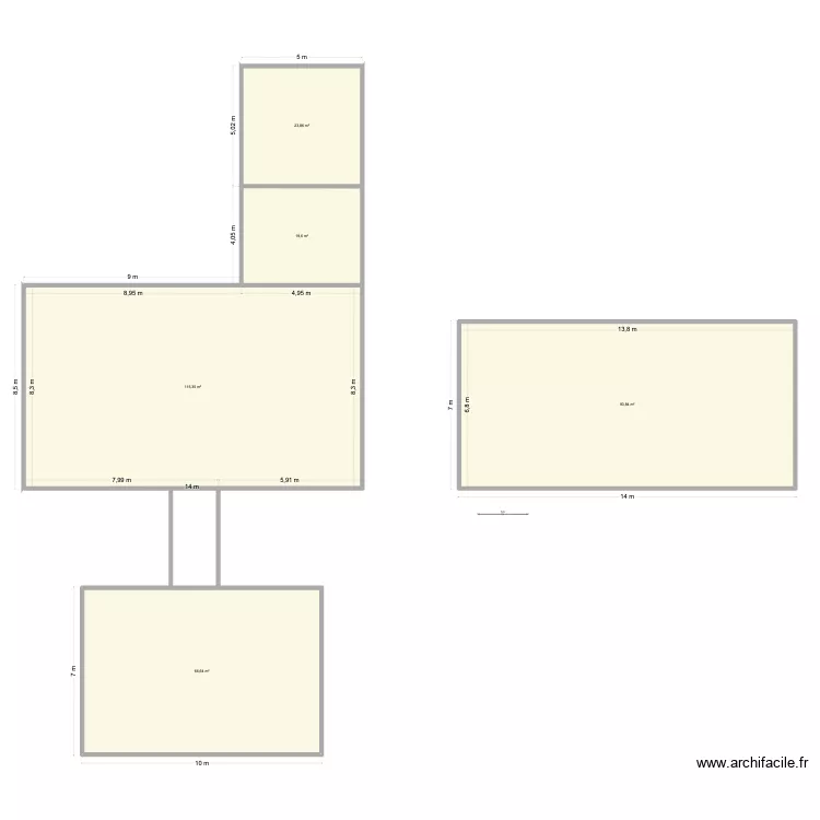 HY25/03. Plan de 5  et 319 m²