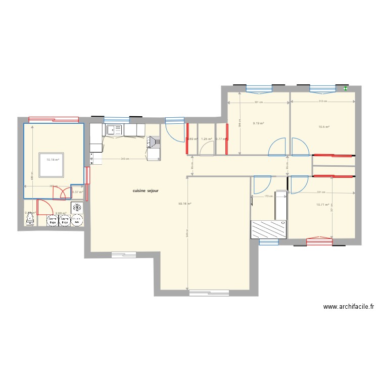 LEGE METRE2 C. Plan de 0 pièce et 0 m2