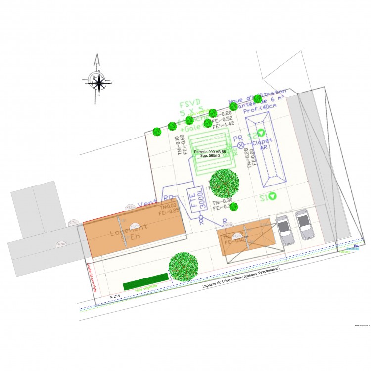 Plan Assainissement FTE. Plan de 0 pièce et 0 m2