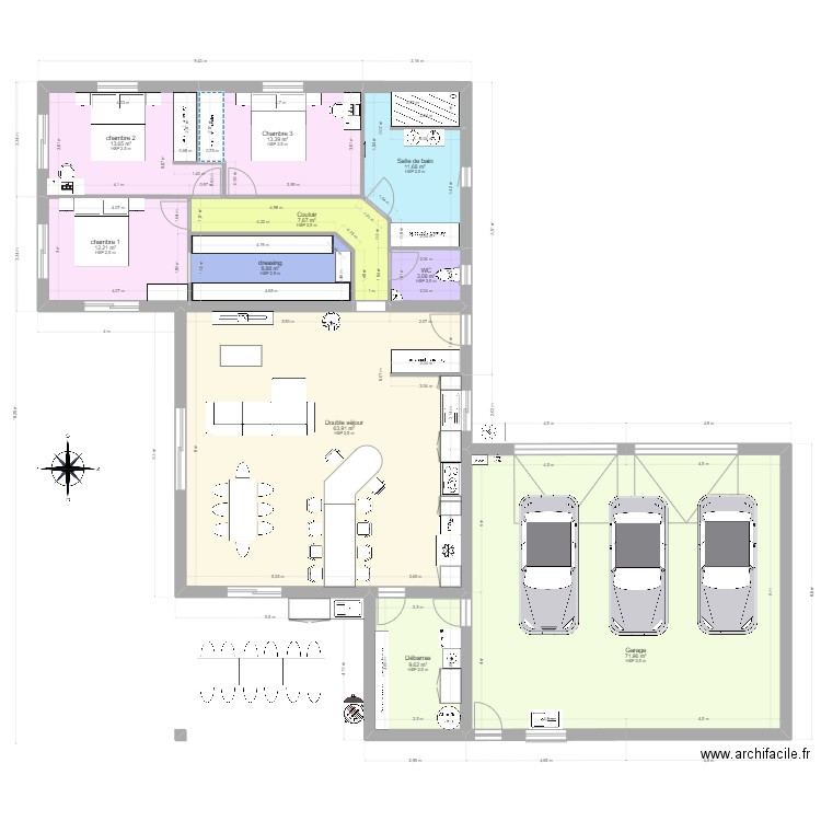 maison thibaut . Plan de 0 pièce et 0 m2