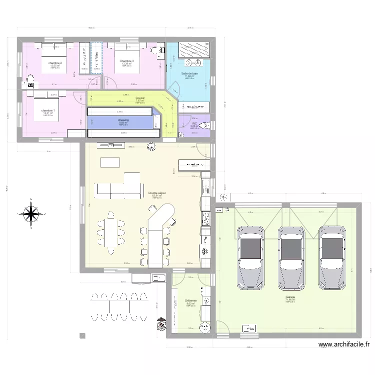 maison thibaut . Plan de 